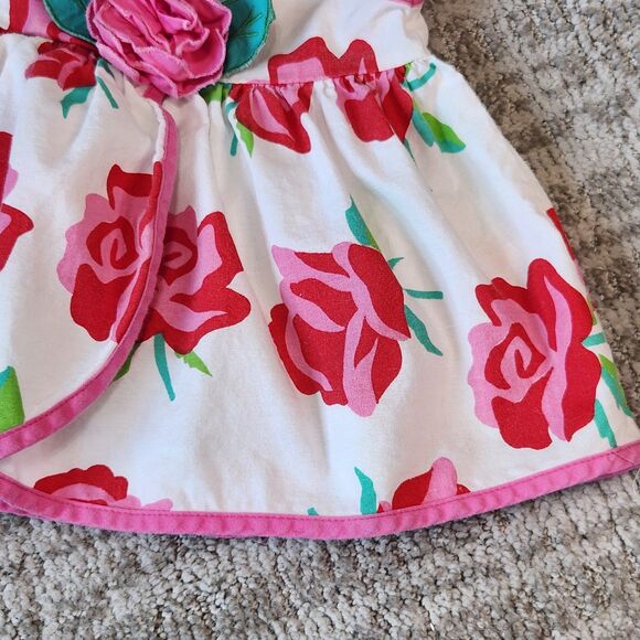 Girls Rose floral rose vintage tank swing top size 18 months - Picture 4 of 11